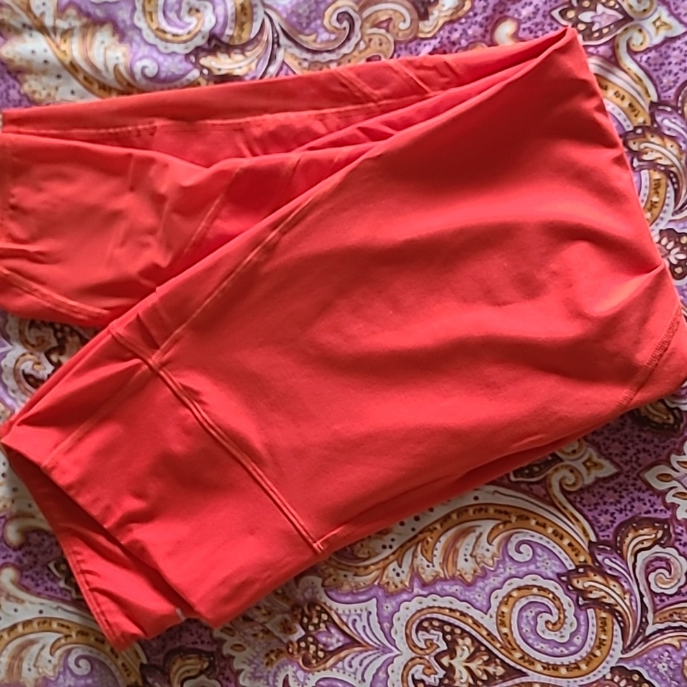Orange leggings